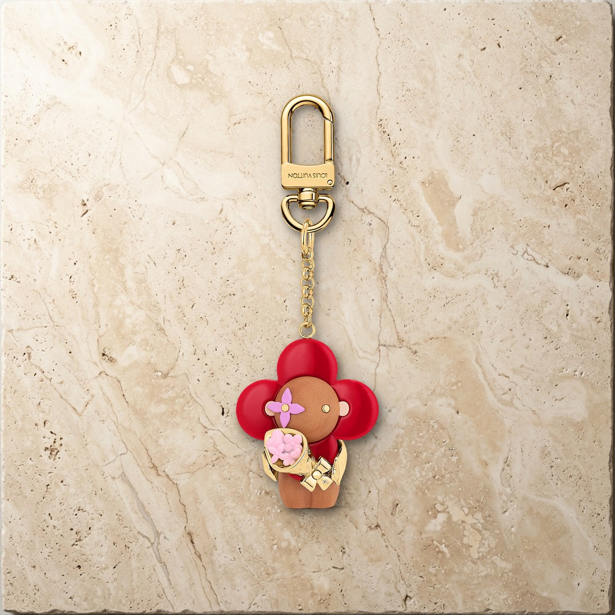 Vivienne Candy Heart Bag Charm - Luxury Leather Bag Charm | Eluxsic