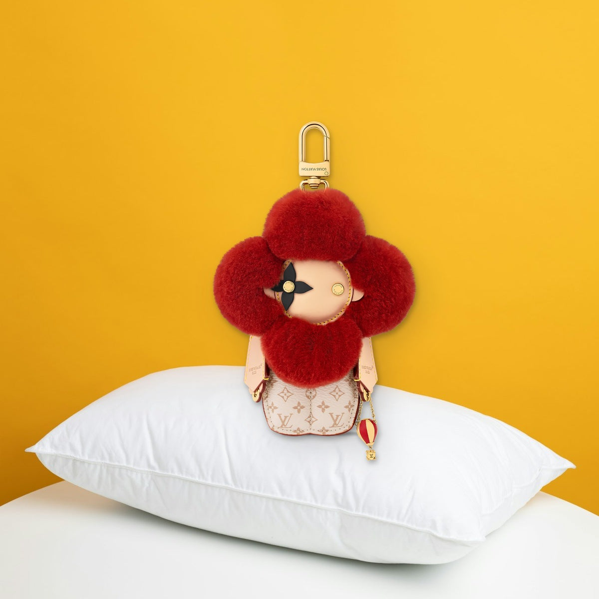 Vivienne Fashionista Bag Charm - In-Hand Scale View | Eluxsic Luxury Charm