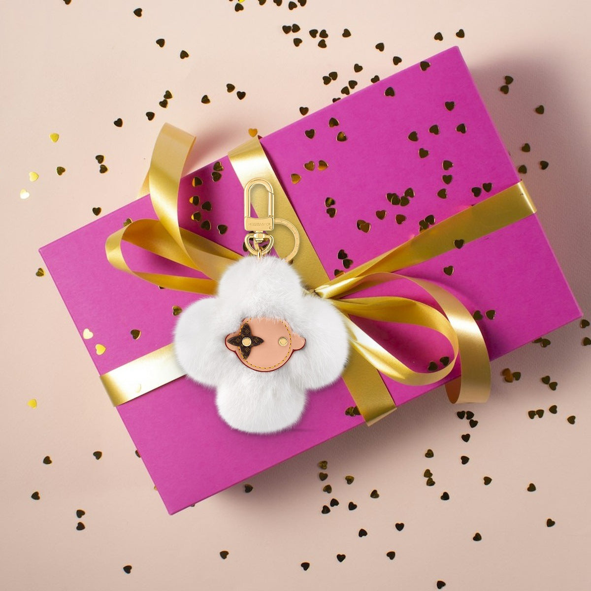 Vivienne Fur Bag Charm - Luxury Unboxing & Packaging | Eluxsic Luxury Charm