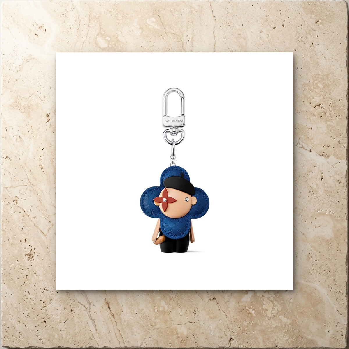 Vivienne In Paris Bag Charm - Luxury Leather Bag Charm | Eluxsic