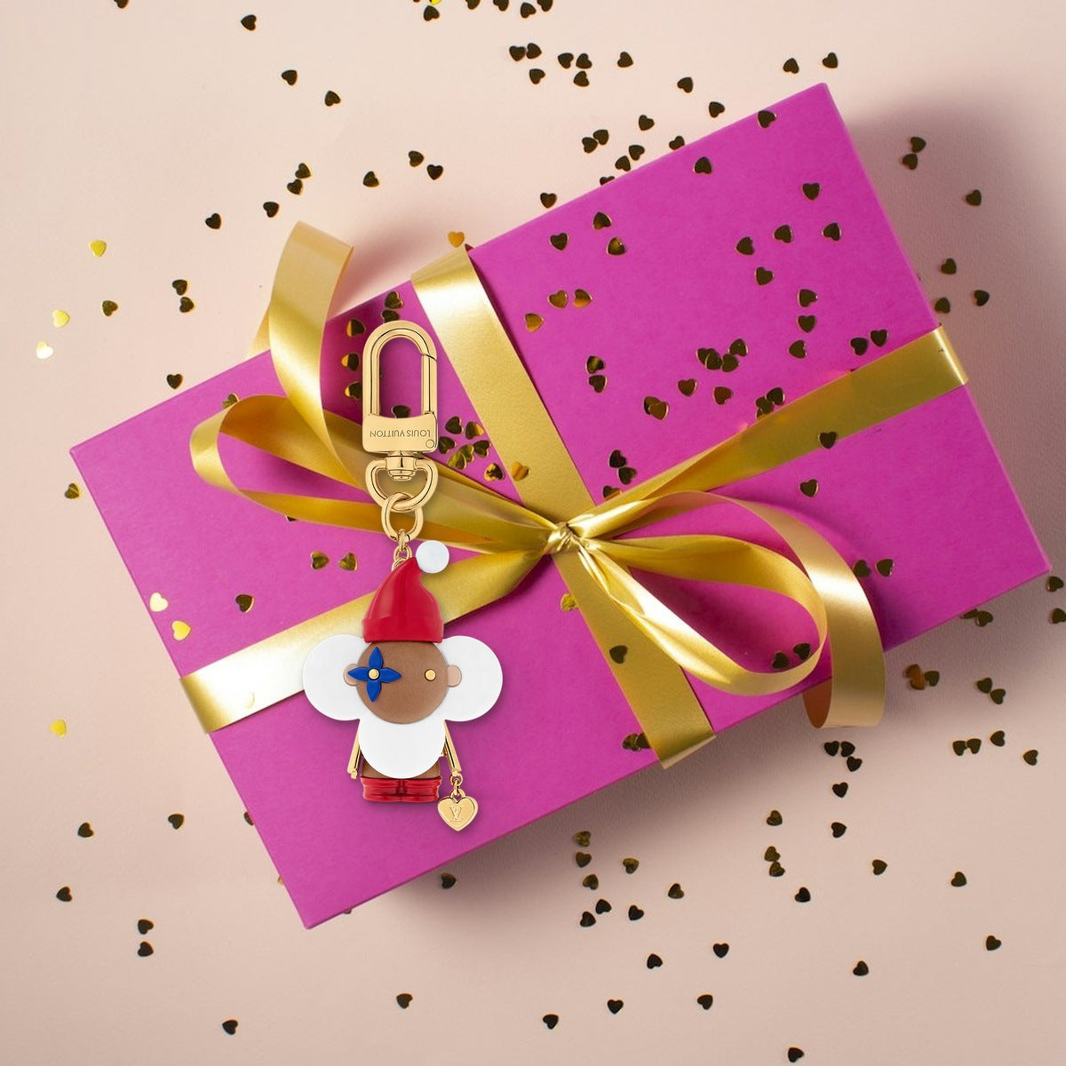 Vivienne Xmas Bag Charm And Key Holder - Luxury Unboxing & Packaging | Eluxsic Luxury Charm