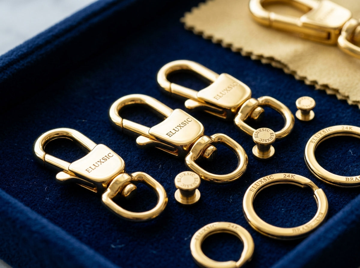 24K Hand-Polished Gold Hardware